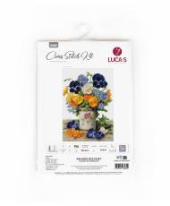 Cross Stitch Kit Luca-S - Pansies Bouquet, B7035