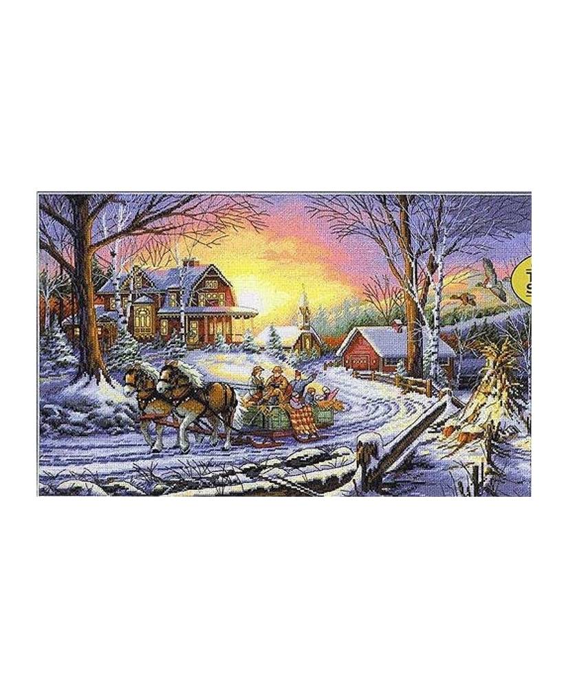 Dimensions Gold Collection Counted Cross Stitch Kit, Pleasures of Winter (Aida 18ct), 35208