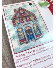 Dimensions Counted Cross Stitch Kit 5"X7"-Holiday Home, 70-08988