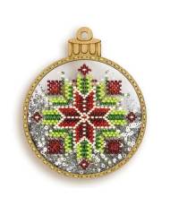 Bead Embroidery Kit, Christmas Tree ornament, Wonderland Crafts LPL-057