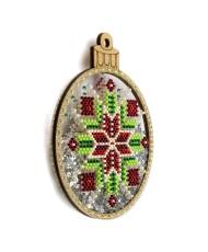 Bead Embroidery Kit, Christmas Tree ornament, Wonderland Crafts LPL-057