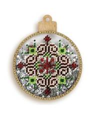 Bead Embroidery Kit, Christmas Tree ornament, Wonderland Crafts LPL-057