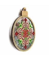 Bead Embroidery Kit, Christmas Tree ornament, Wonderland Crafts LPL-057