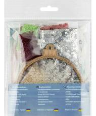 Bead Embroidery Kit, Christmas Tree ornament, Wonderland Crafts LPL-057