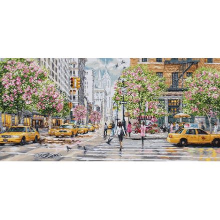 Cross Stitch Kit Luca-S GOLD - New York, BU5049