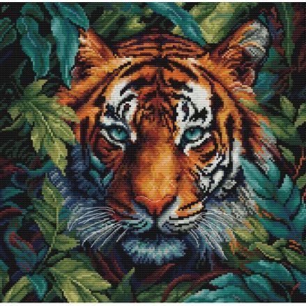 Cross Stitch Kit Luca-S - Tiger of the Jungle, BU5048