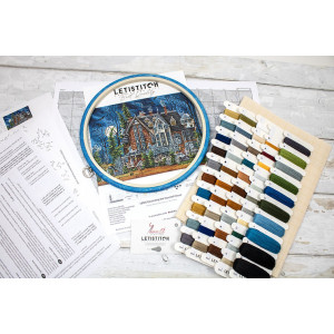 Cross-Stitch Kit “Decorating the Haunted House”  LETISTITCH L8045