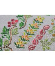 Counted Cross Stitch Autumn Symphony sampler Tela-Artis X-020, Evenweave Fabric, hand-dyed DMC muslin, melange