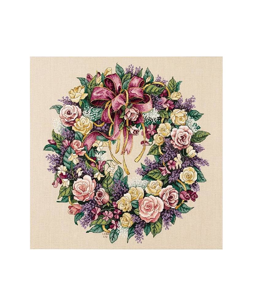 Dimensions Gold Collection Counted Cross Stitch Kit  Wreath of Roses 70-003837