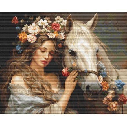 Cross Stitch Kit Luca-S GOLD - The Flower Fairy, B620