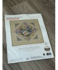 Flowers and Lace, Dimensions Counted Cross Stitch Kit (Aida 14ct), 35105