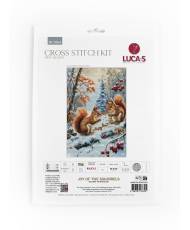 Cross Stitch Kit Luca-S - Joy of The Squirrels , BU5064