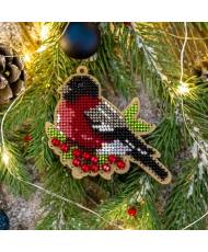 Bead Embroidery Kit Bird, LK-324. Fast DIY Kit