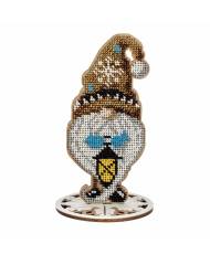 Bead Embroidery Kit Gold Hat Gnome, 501. Fast DIY Kit