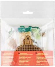 Bead Embroidery Kit on Wood, Small Rabbit, LK-462