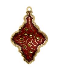 Bead Embroidery Kit on Wood, ornament, LK-446