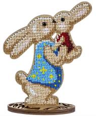 Bead Embroidery Kit Easter Decoration Rabbits, LK-432. Fast DIY Kit