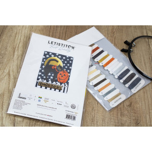 Cross-Stitch Kit “Don't be a scaredy cat!”  LETISTITCH L8039