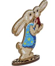 Bead Embroidery Kit Easter Decoration Rabbits, LK-432. Fast DIY Kit