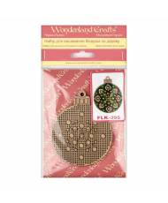 Bead Embroidery Kit on Green Ornament Ball, LK-395