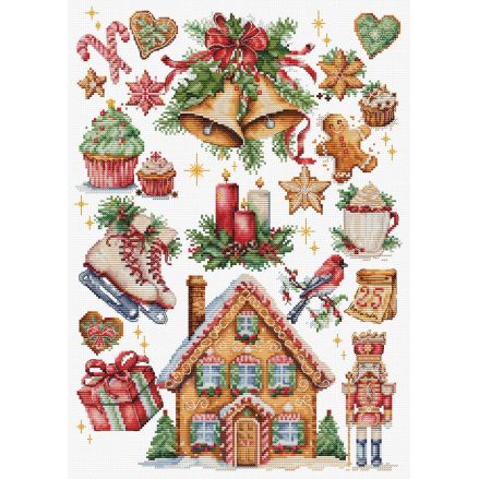 Cross Stitch Kit Luca-S -Christmas Composition, B7031