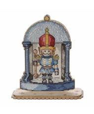 Cross Stitch Kit with beads on plywood - Solider , LW-049