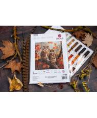 Cross Stitch Kit Luca-S - The Owls Family, BU5045