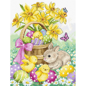 Letistitch Easter Rabbit and Chicks Cross Stitch Kit L8033