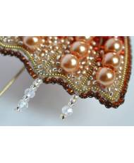 Beaded brooch kit -SunUmbrella, Tela Artis. Bead Embroidery, Needlework beading kit.