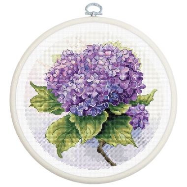 Cross Stitch Kit with frame, Luca-S - Hydrangea, BC225