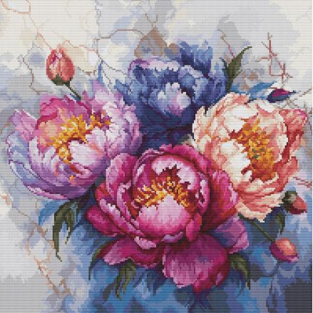 Luca-S Cross Stitch Kit The King of Flowers, BU7027