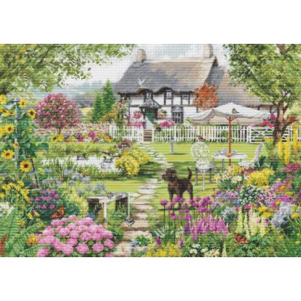 Cross Stitch Kit Cottage Garden, Luca-S B2412
