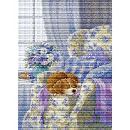 Cross Stitch Kit Cozy Armchair, Luca-S BU5016