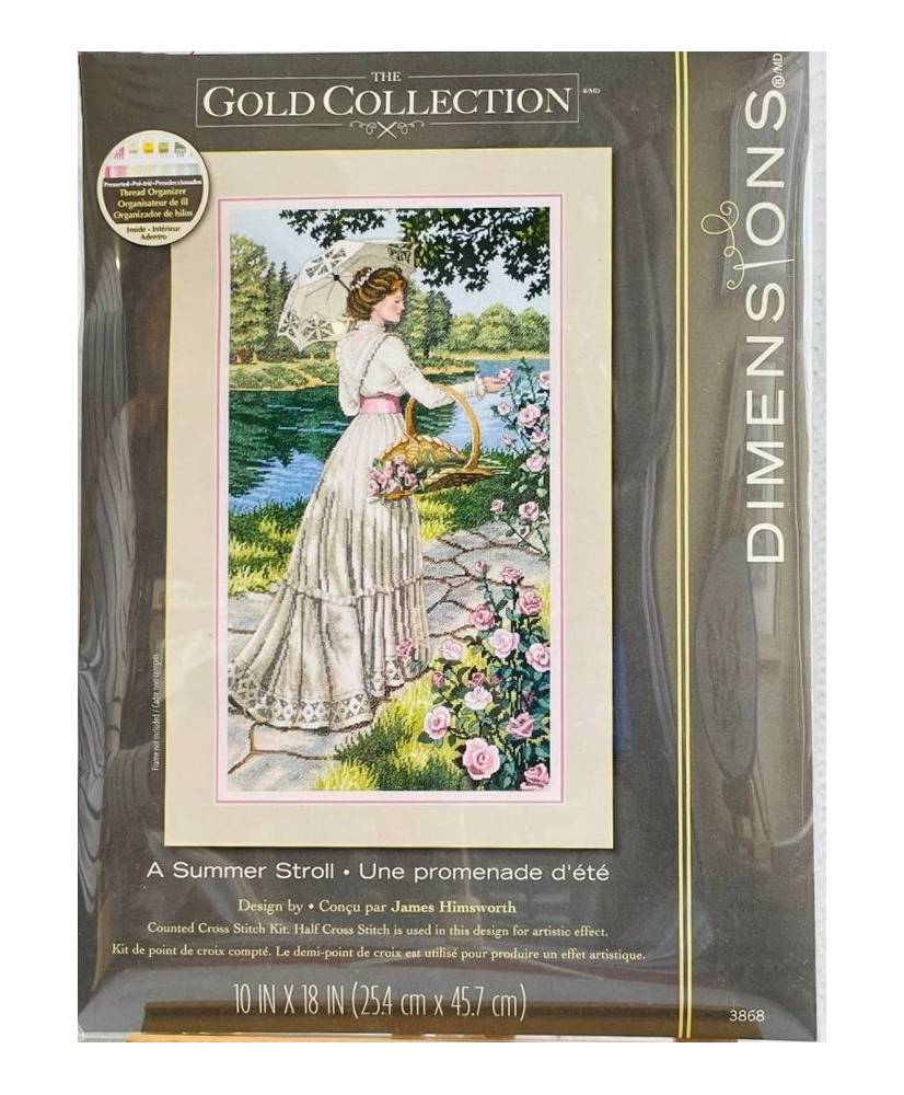 Dimensions Cold Collection Counted Cross Stitch Kit A Summer Stroll (Aida 18ct), 3868