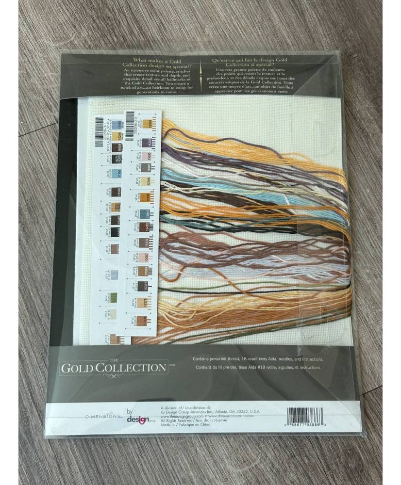 Dimensions Gold Collection Counted Cross Stitch Kit  African Lions (Aida 18ct), 3866