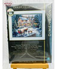 Dimensions Gold collections Counted Cross Stitch Kit Coming Home for the Holidays (Aida 16ct), 8733