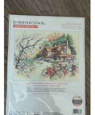 Dimensions Counted Cross Stitch Kit  Cottage Enchntment (14 Count), 13687