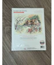 Dimensions Counted Cross Stitch Kit  Cottage Enchntment (14 Count), 13687