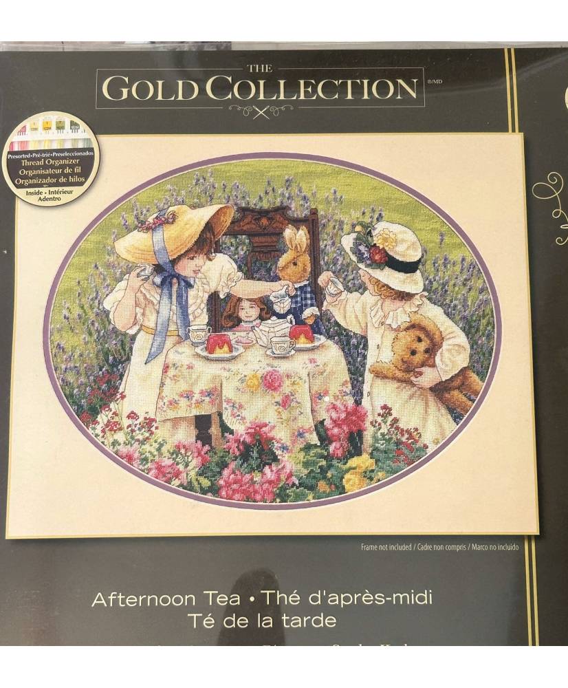 Dimensions Gold Collection Counted Cross Stitch Kit, Afternoon Tea (Aida 18ct), 35152