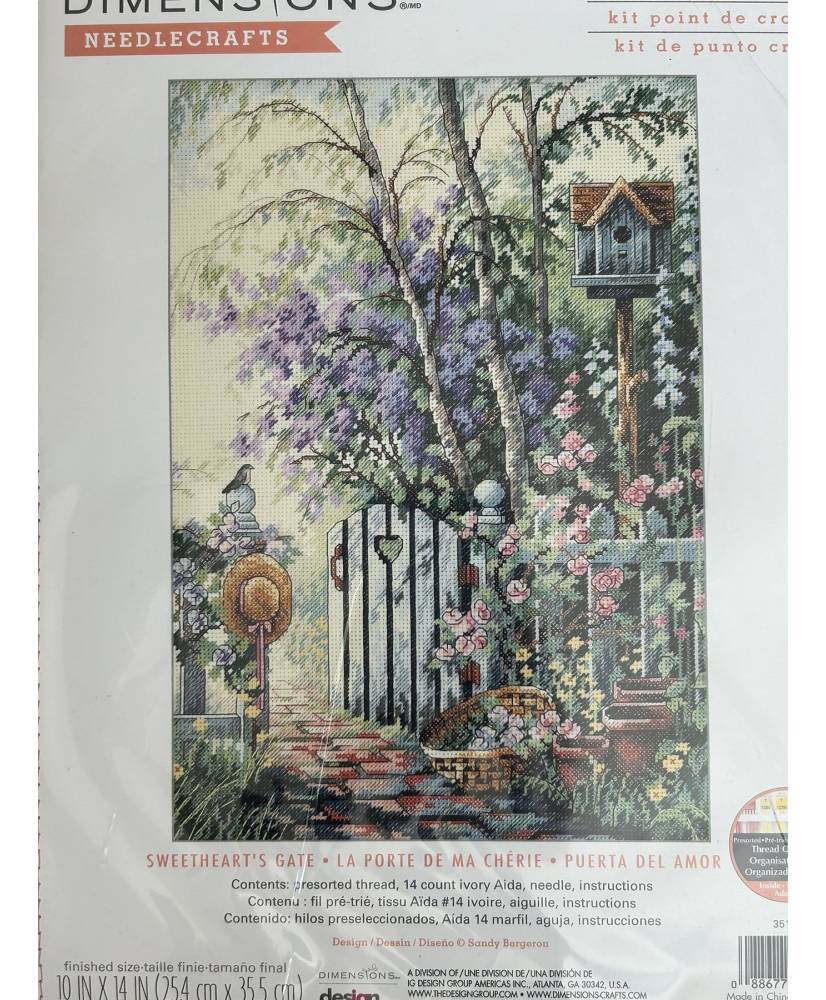 Dimensions Counted Cross Stitch Kit Sweetheart's Gate 35144