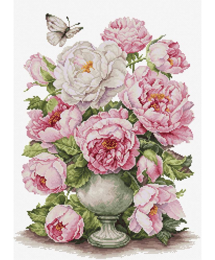 Cross Stitch Kit Luca-S - The Romance of Roses, B7040