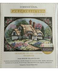 Dimensions Gold Collection Petites Counted Cross Stitch Enchanting Cottage 18 count, 06710