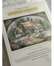 Dimensions Gold Collection Petites Counted Cross Stitch Enchanting Cottage 18 count, 06710