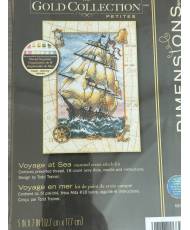 Dimensions Gold Collection Petites Counted Cross Stitch Voyage at Sea 18 count, 6847