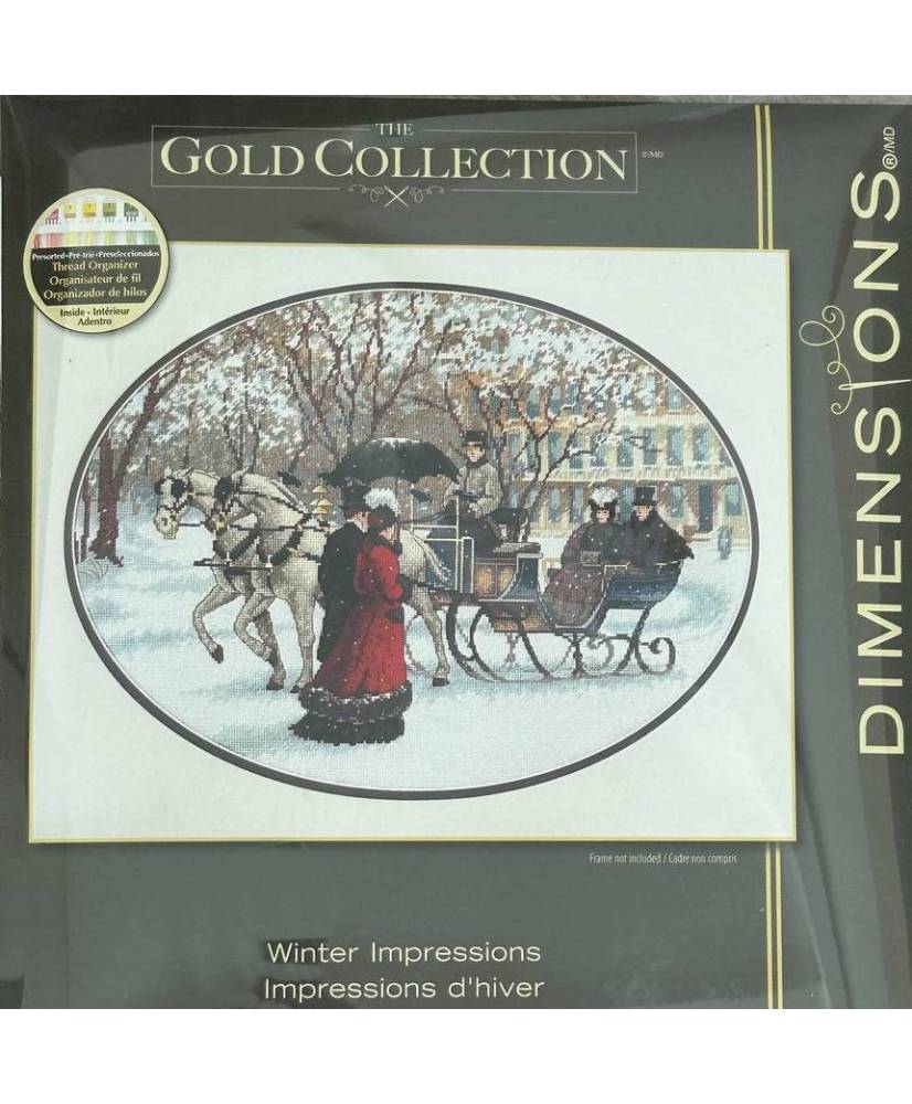 Dimensions Gold Collection Counted Cross Stitch Kit, Winter Impressions (Aida 16ct), 35053