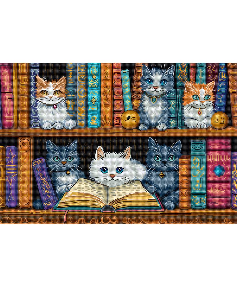 Cross Stitch Kit, LETISTITCH Bookshelf L9917