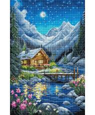 Letistitch Cross Stitch Kit Moonlit night, L9916