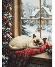 Cross Stitch Kit Luca-S - The Winter Sleep, BU5074