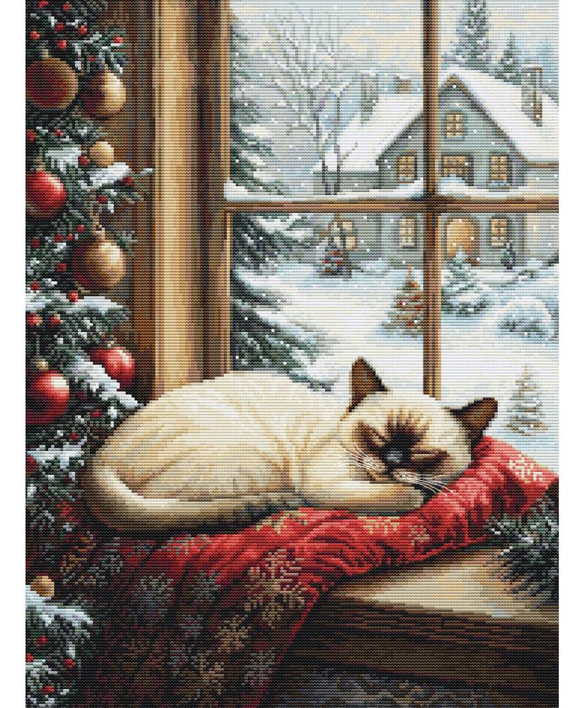 Cross Stitch Kit Luca-S - The Winter Sleep, BU5074