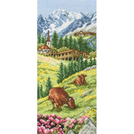 Anchor Counted Cross Stitch Kit PCE0811 – Swiss Alpine Landscape